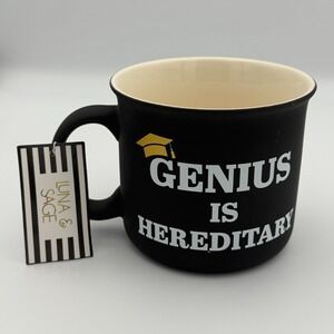 PROUD GRAD DAD, Genius Is Hereditary Graduation Mug